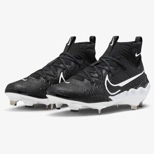 Nike Alpha Huarache NXT Black White Baseball Metal Cleats DJ6517-001 Mens 7.5